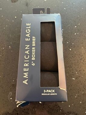 American Eagle Outfitters Black 3-Pack Boxer Briefs new in box